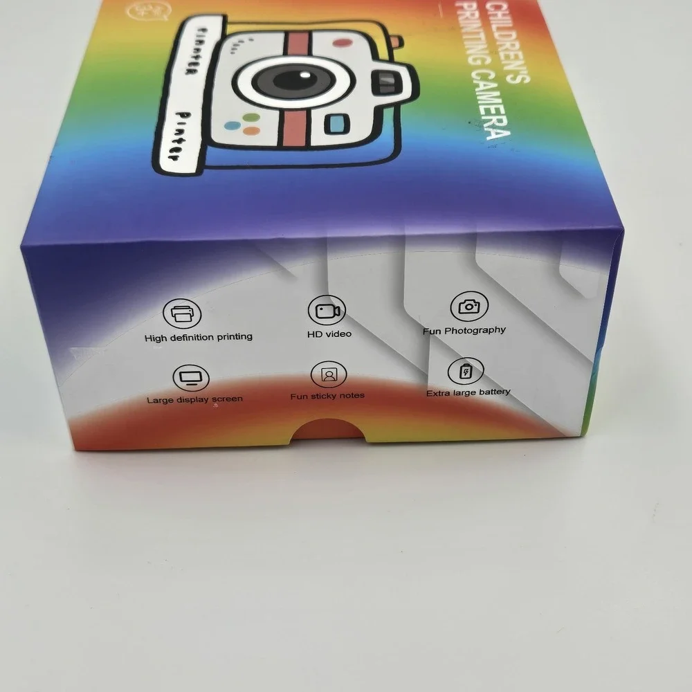 Kids Instant Print Camera 1080P Digital HD Camera Video Purple 1‎ Print Paper